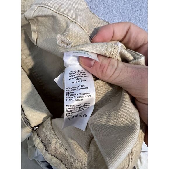 J crew slim wide leg pants womens 30 khaki brown trouser cropped - Picture 10 of 10